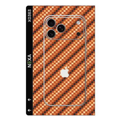 Premium Carbon Fiber Phones Skin - Wholesale | Nexa Skins — X0363 - Carbon Fiber (checkerboard, geometric, retro)