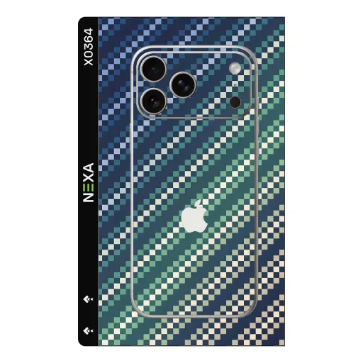 Premium Carbon Fiber Phones Skin - Wholesale | Nexa Skins — X0364 - Carbon Fiber (pixelated, checkerboard, gradient)