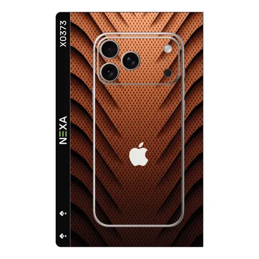 Premium Carbon Fiber Phones Skin - Wholesale | Nexa Skins — X0373 - Carbon Fiber (copper, metallic, geometric)