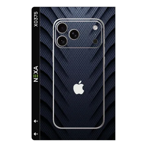 Premium Carbon Fiber Phones Skin - Wholesale | Nexa Skins — X0375 - Carbon Fiber (dark navy, geometric, textured)