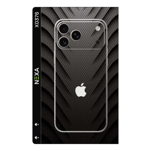 Premium Carbon Fiber Phones Skin - Wholesale | Nexa Skins — X0376 - Carbon Fiber (textured, geometric, matte black)