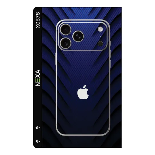 Premium Carbon Fiber Phones Skin - Wholesale | Nexa Skins — X0378 - Carbon Fiber (blue, tech, geometric)