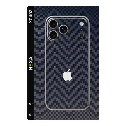 Premium Carbon Fiber Phones Skin - Wholesale | Nexa Skins — X0403 - Carbon Fiber (geometric, textured, chevron)