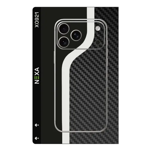 سكن Carbon Fiber بريميوم لأجهزة Phones - بيع بالجملة | Nexa Skins — X0921 - Carbon Fiber (monochrome, abstract, minimalist)