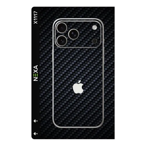Premium Carbon Fiber Phones Skin - Wholesale | Nexa Skins — X1117 - Carbon Fiber (black, metallic, textured)