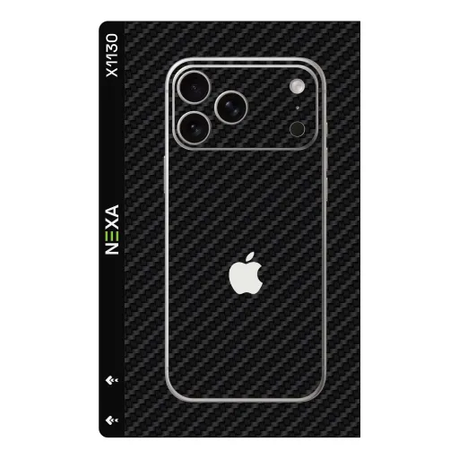 Premium Carbon Fiber Phones Skin - Wholesale | Nexa Skins — X1130 - Carbon Fiber (matte, textured, black)