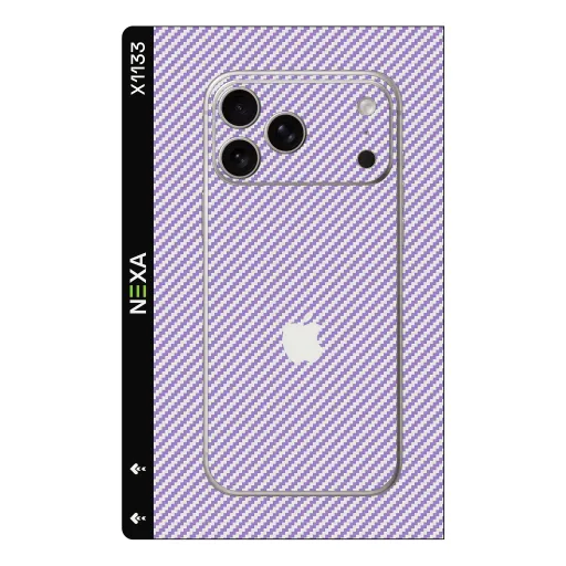 Premium Carbon Fiber Phones Skin - Wholesale | Nexa Skins — X1133 - Carbon Fiber (purple, lavender, textured)