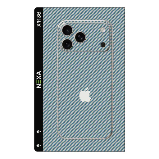 Premium Carbon Fiber Phones Skin - Wholesale | Nexa Skins — X1136 - Carbon Fiber (weave, textured, metallic)