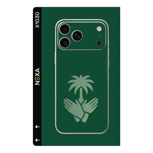 Premium Country & City Phones Skin - Wholesale | Nexa Skins — X1030 - Country & City (green, saudi, minimalist)