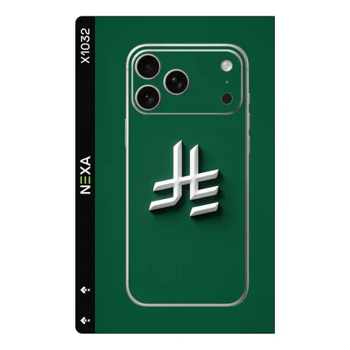 Premium Country & City Phones Skin - Wholesale | Nexa Skins — X1032 - Country & City (emerald, minimalist, matte)