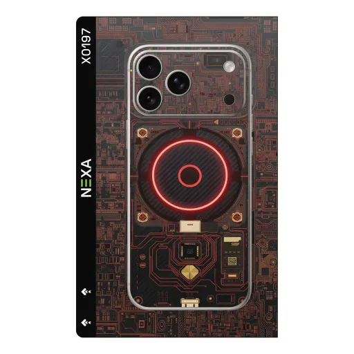 Premium Cypher & Machine Phones Skin - Wholesale | Nexa Skins — X0197 - Cypher & Machine (tech, circuit, gamer)