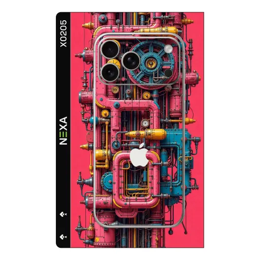 Premium Cypher & Machine Phones Skin - Wholesale | Nexa Skins — X0205 - Cypher & Machine (steampunk, industrial, mechanical)