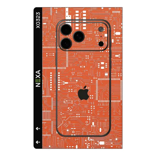 Premium Cypher & Machine Phones Skin - Wholesale | Nexa Skins — X0323 - Cypher & Machine (circuit, tech, motherboard)
