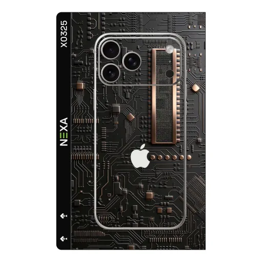 Premium Cypher & Machine Phones Skin - Wholesale | Nexa Skins — X0325 - Cypher & Machine (circuit, motherboard, tech)