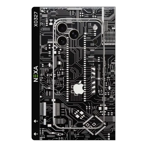 Premium Cypher & Machine Phones Skin - Wholesale | Nexa Skins — X0327 - Cypher & Machine (circuit, motherboard, tech)