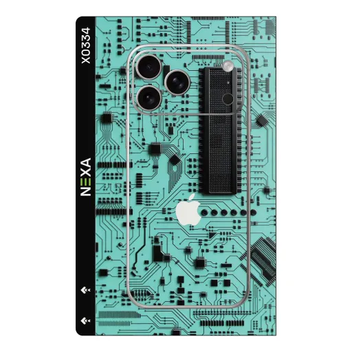 Premium Cypher & Machine Phones Skin - Wholesale | Nexa Skins — X0334 - Cypher & Machine (circuit, motherboard, tech)