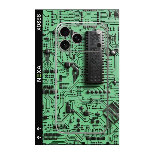 Premium Cypher & Machine Phones Skin - Wholesale | Nexa Skins — X0336 - Cypher & Machine (circuit, motherboard, tech)