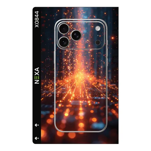 Premium Cypher & Machine Phones Skin - Wholesale | Nexa Skins — X0844 - Cypher & Machine (abstract, glowing, bokeh)