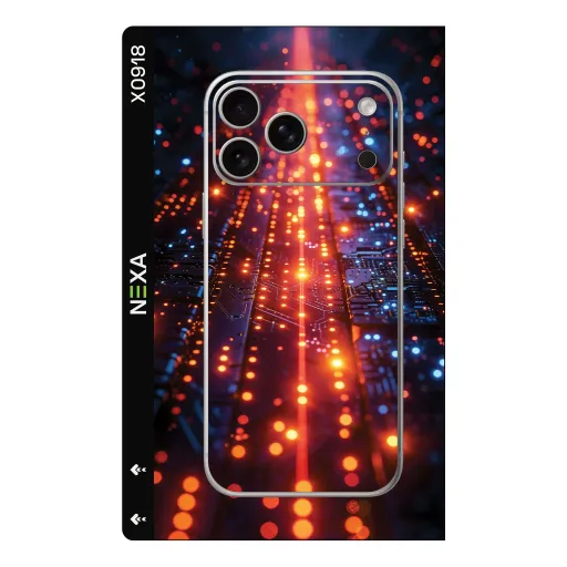 Premium Cypher & Machine Phones Skin - Wholesale | Nexa Skins — X0918 - Cypher & Machine (cyberpunk, futuristic, neon)