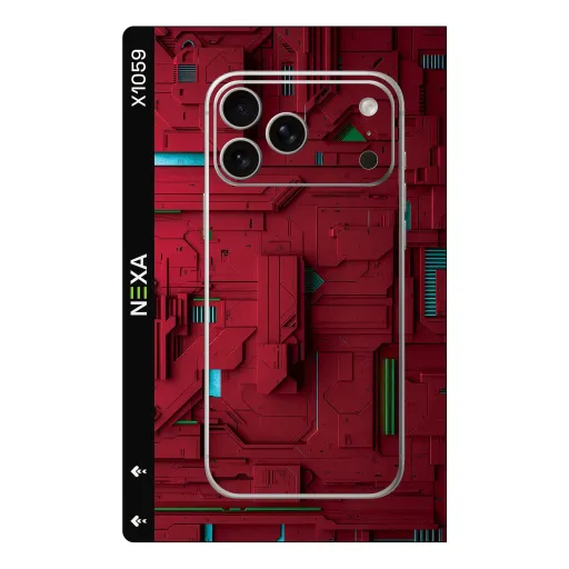 Premium Cypher & Machine Phones Skin - Wholesale | Nexa Skins — X1059 - Cypher & Machine (cyberpunk, futuristic, mechanical)