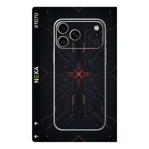 Premium Cypher & Machine Phones Skin - Wholesale | Nexa Skins — X1070 - Cypher & Machine (cyberpunk, futuristic, mechanical)