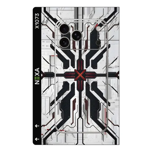 Premium Cypher & Machine Phones Skin - Wholesale | Nexa Skins — X1073 - Cypher & Machine (cyberpunk, futuristic, mechanical)
