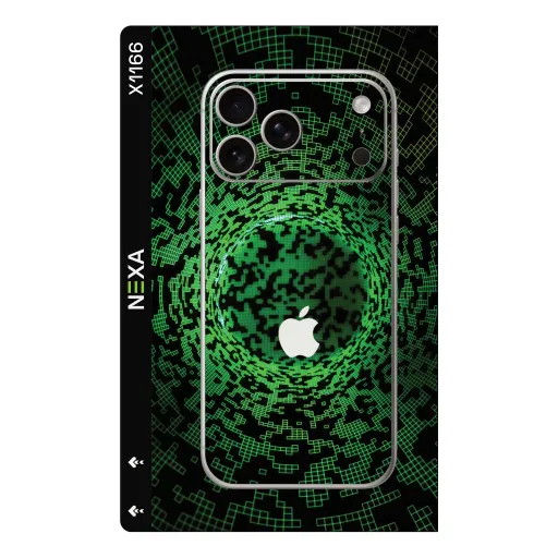 Premium Cypher & Machine Phones Skin - Wholesale | Nexa Skins — X1166 - Cypher & Machine (cyber, digital, matrix)