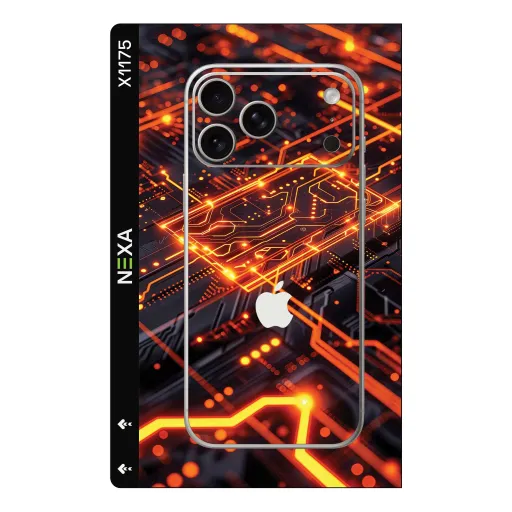 Premium Cypher & Machine Phones Skin - Wholesale | Nexa Skins — X1175 - Cypher & Machine (circuit, cyberpunk, neon)