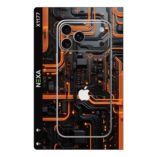 Premium Cypher & Machine Phones Skin - Wholesale | Nexa Skins — X1177 - Cypher & Machine (tech, motherboard, circuitry)