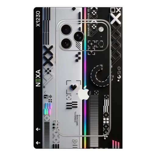 Premium Cypher & Machine Phones Skin - Wholesale | Nexa Skins — X1230 - Cypher & Machine (cyberpunk, glitch, tech)