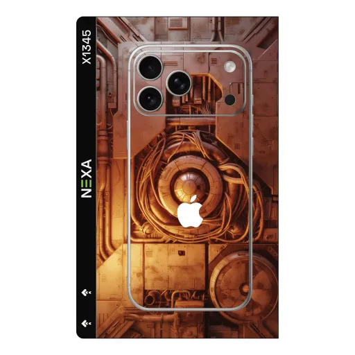 Premium Cypher & Machine Phones Skin - Wholesale | Nexa Skins — X1345 - Cypher & Machine (cyberpunk, machinery, industrial)