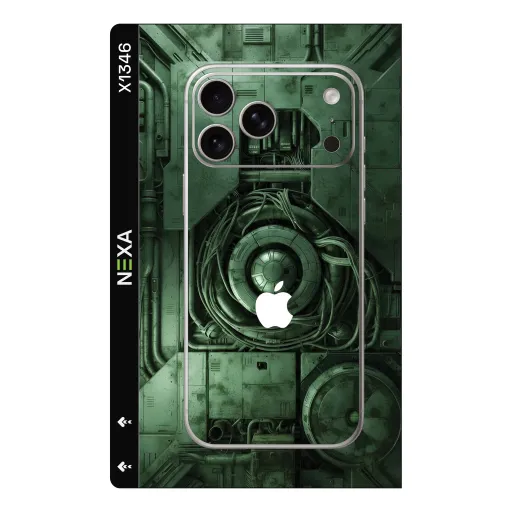Premium Cypher & Machine Phones Skin - Wholesale | Nexa Skins — X1346 - Cypher & Machine (cyberpunk, industrial, mechanical)