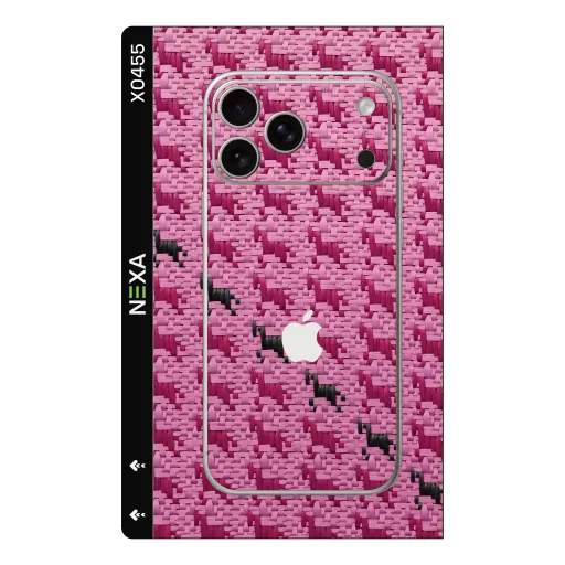 Premium Fabrics Phones Skin - Wholesale | Nexa Skins — X0455 - Fabrics (pink, woven, textile)