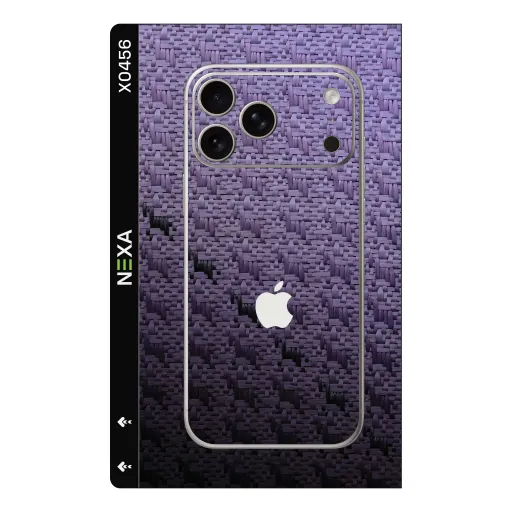 Premium Fabrics Phones Skin - Wholesale | Nexa Skins — X0456 - Fabrics (purple, weave, carbon fiber)