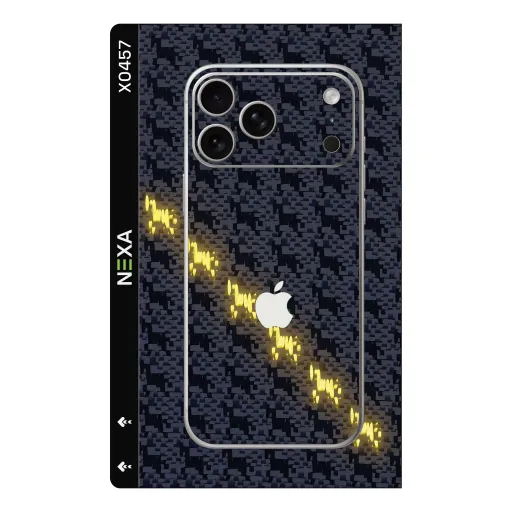 Premium Fabrics Phones Skin - Wholesale | Nexa Skins — X0457 - Fabrics (pixelated, dark, tech)