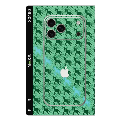 Premium Fabrics Phones Skin - Wholesale | Nexa Skins — X0460 - Fabrics (equestrian, houndstooth, green)