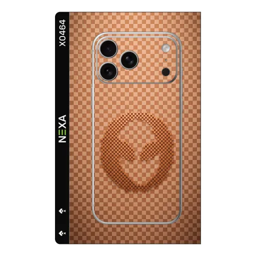 Premium Fabrics Phones Skin - Wholesale | Nexa Skins — X0464 - Fabrics (checkered, copper, metallic)
