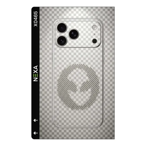 Premium Fabrics Phones Skin - Wholesale | Nexa Skins — X0465 - Fabrics (checkerboard, transparent, alienware)