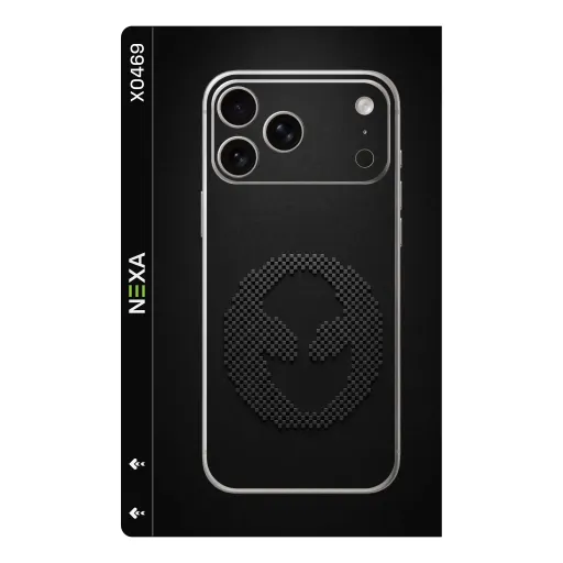 Premium Fabrics Phones Skin - Wholesale | Nexa Skins — X0469 - Fabrics (carbon, matte, black)