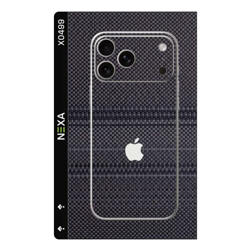 Premium Fabrics Phones Skin - Wholesale | Nexa Skins — X0499 - Fabrics (carbon fiber, dark grey, textured)