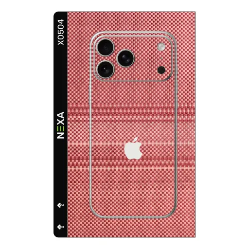 Premium Fabrics Phones Skin - Wholesale | Nexa Skins — X0504 - Fabrics (woven, textured, red)