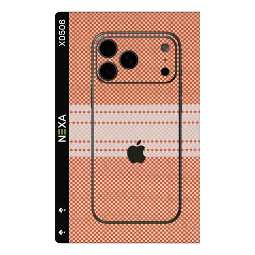 Premium Fabrics Phones Skin - Wholesale | Nexa Skins — X0506 - Fabrics (checkered, terracotta, designer)
