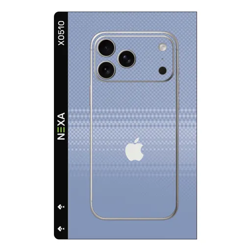 Premium Fabrics Phones Skin - Wholesale | Nexa Skins — X0510 - Fabrics (periwinkle, checkered, pixelated)