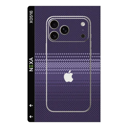 Premium Fabrics Phones Skin - Wholesale | Nexa Skins — X0516 - Fabrics (purple, checkered, geometric)