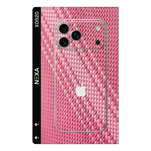 Premium Fabrics Phones Skin - Wholesale | Nexa Skins — X0520 - Fabrics (pink, woven, textured)