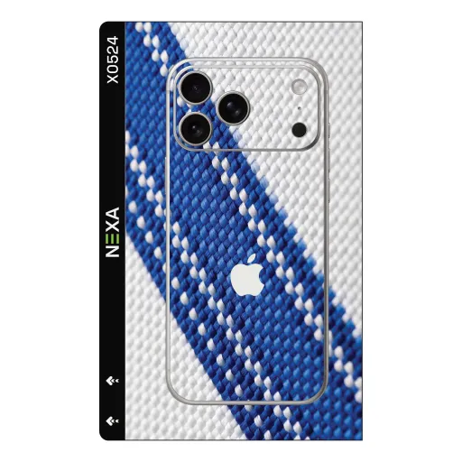 Premium Fabrics Phones Skin - Wholesale | Nexa Skins — X0524 - Fabrics (woven, nautical, blue)