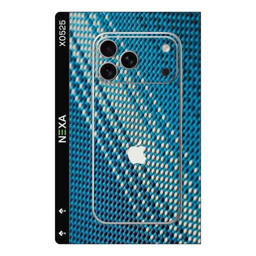 Премиальный скин Fabrics для Phones — оптом | Nexa Skins — X0525 - Fabrics (reptile, snake skin, blue)