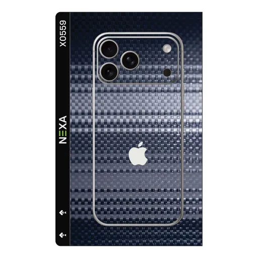 Premium Fabrics Phones Skin - Wholesale | Nexa Skins — X0559 - Fabrics (carbon fiber, woven, dark blue)