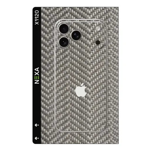Premium Fabrics Phones Skin - Wholesale | Nexa Skins — X1120 - Fabrics (woven, carbon fiber, gray)