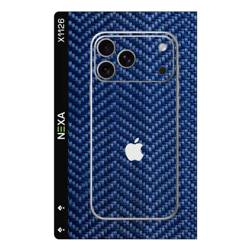 Premium Fabrics Phones Skin - Wholesale | Nexa Skins — X1126 - Fabrics (blue, carbon, textured)